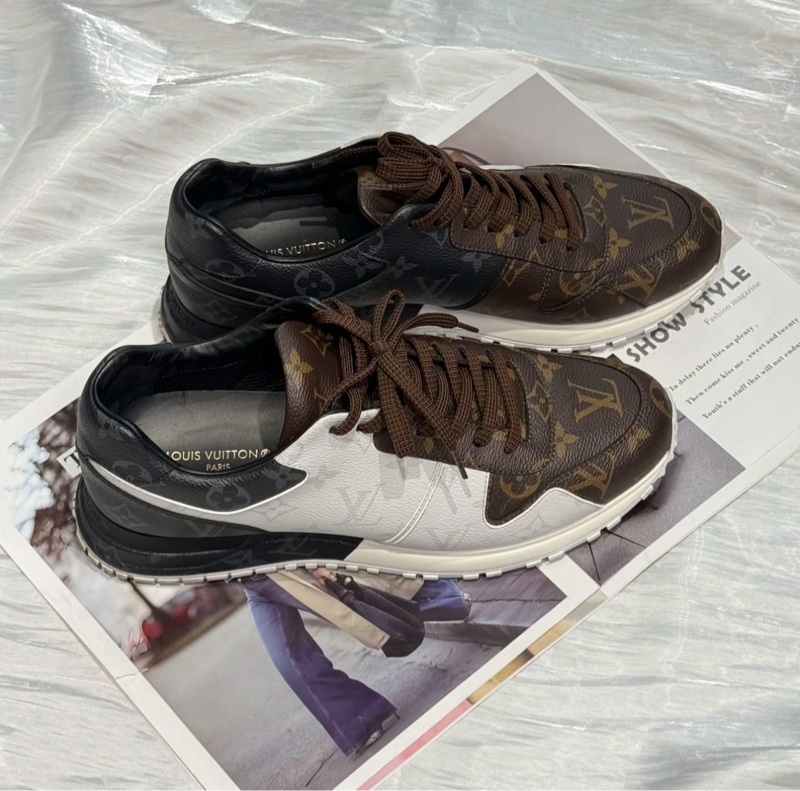 99新 LouisVuitton/路易威登 老花拼色运动鞋鞋子7.5码/42吗-10