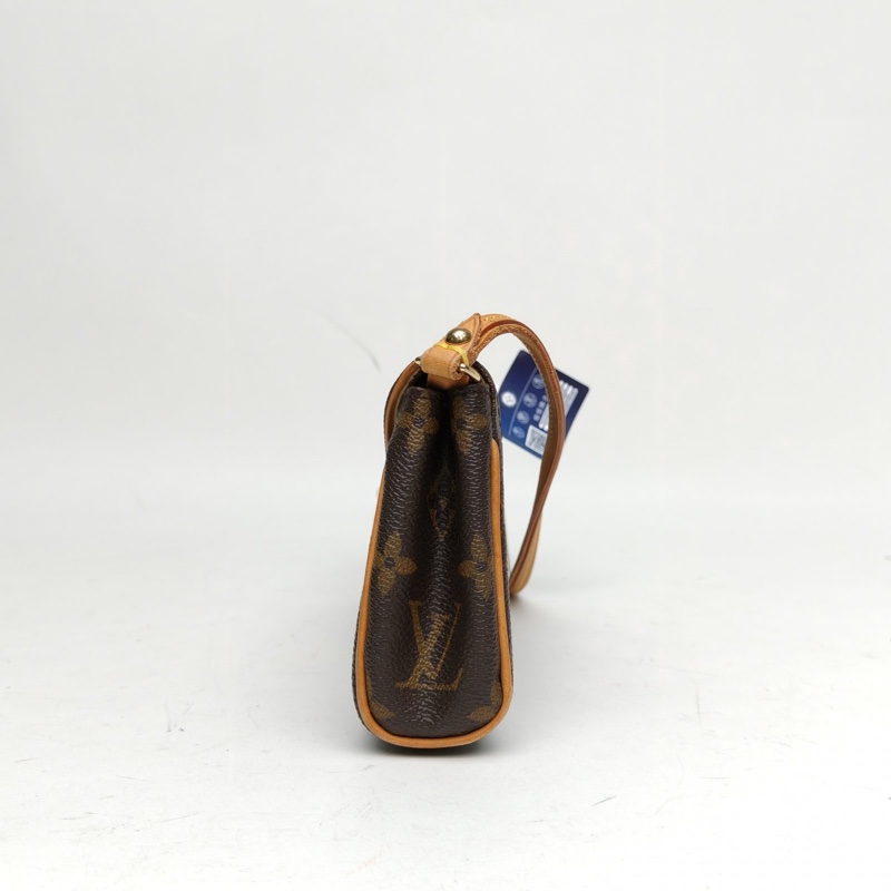 LOUIS VUITTON 老花PVC金扣2008中古曼哈頓大腋下包-1