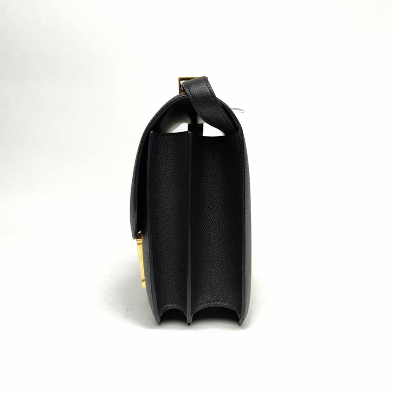 HERMES Constance康康24黑色Epsom皮Y刻金扣肩背包-1