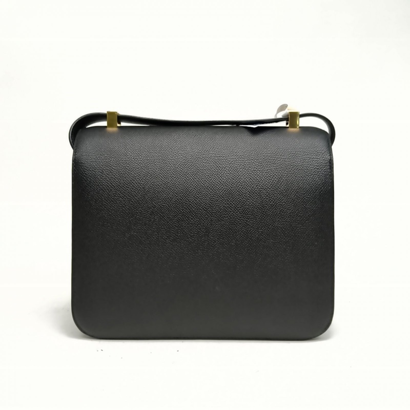 HERMES Constance康康24黑色Epsom皮Y刻金扣肩背包-2