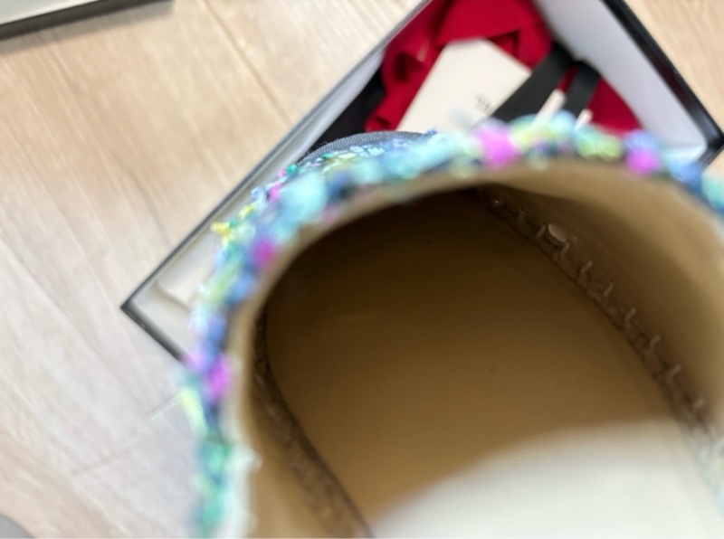 Chanel香奈兒 草編鞋/漁夫鞋/鉛筆鞋/編織鞋/平底鞋/35號-16