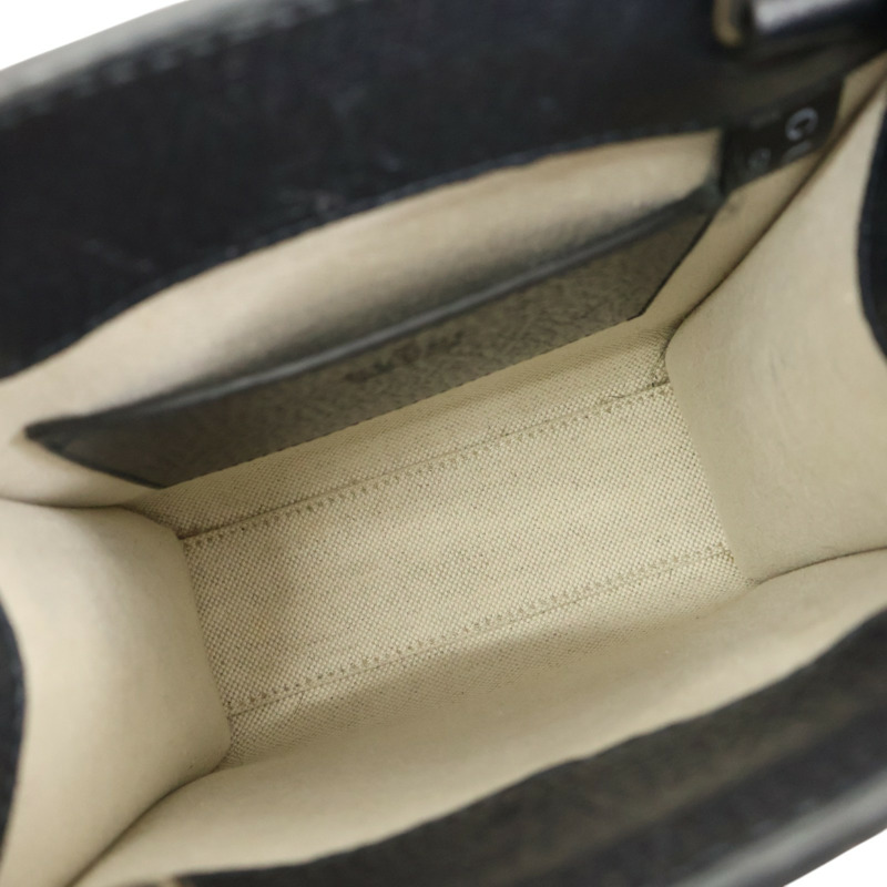 藍色 GG Supreme帆布 牛皮飾邊 Mini Retro Interlocking G 肩背包【GUCCI 古馳】 671623-2