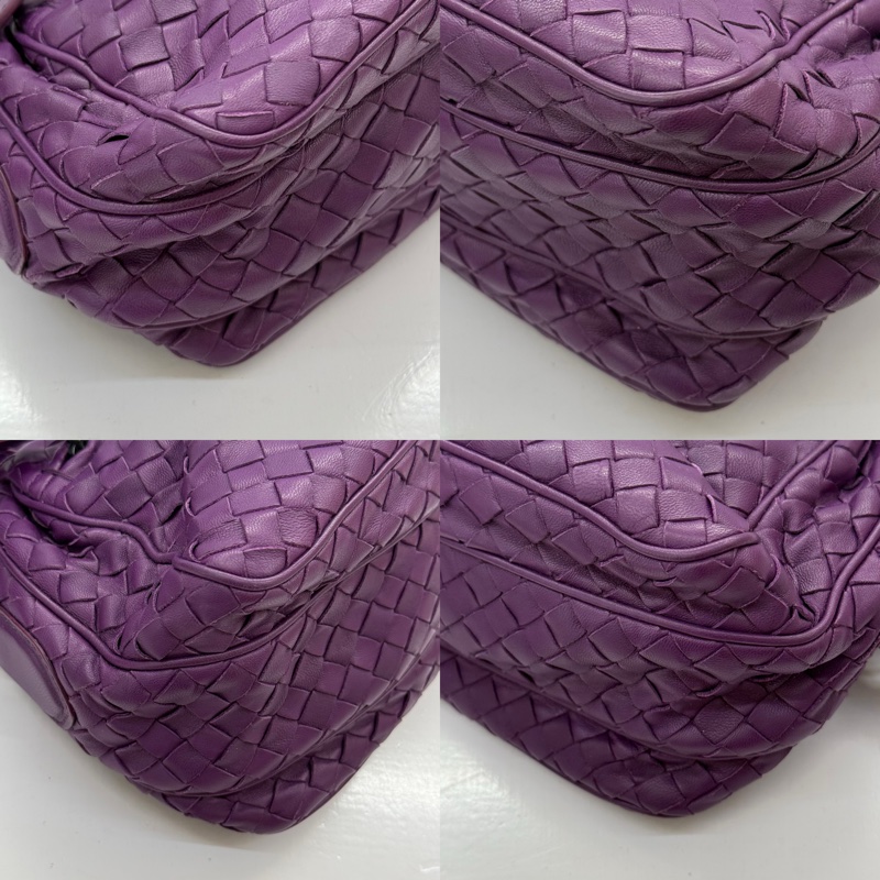 BOTTEGA VENETA 寶緹嘉 紫色INTRECCIATO斜背包-3