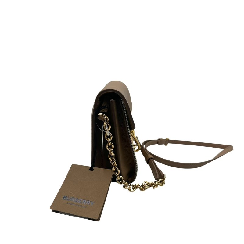 【美收精品】BURBERRY  茶色格紋肩背包 C-557【隔月月中將轉賣至日本 上架期限30天】-3
