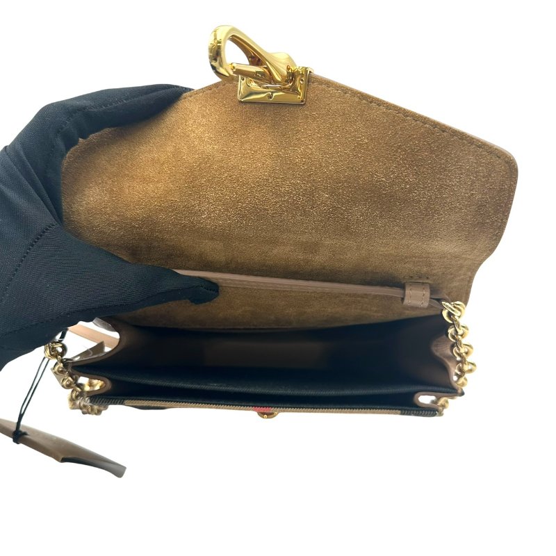 【美收精品】BURBERRY  茶色格紋肩背包 C-557【隔月月中將轉賣至日本 上架期限30天】-8