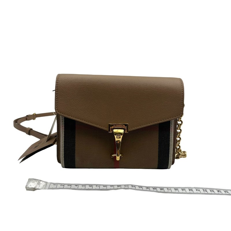 【美收精品】BURBERRY  茶色格紋肩背包 C-557【隔月月中將轉賣至日本 上架期限30天】-12