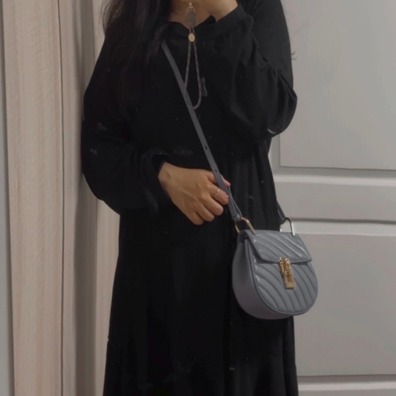 Chloé 原價6萬‼️雲朵小豬包霧藍色Chloé Drew Bijou-1