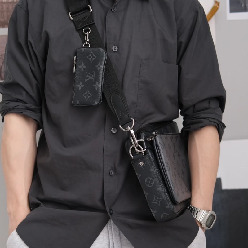 Louis Vuitton路易威登Trio黑武士三合一郵差包🥷-6