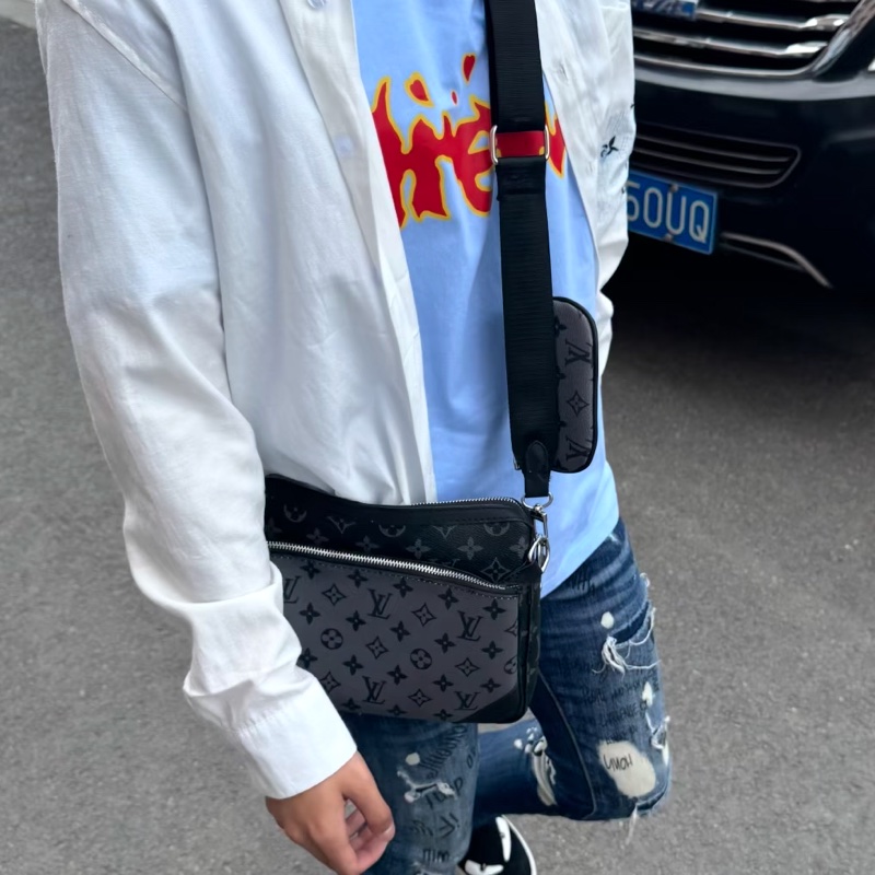 Louis Vuitton路易威登Trio黑武士三合一郵差包🥷-8