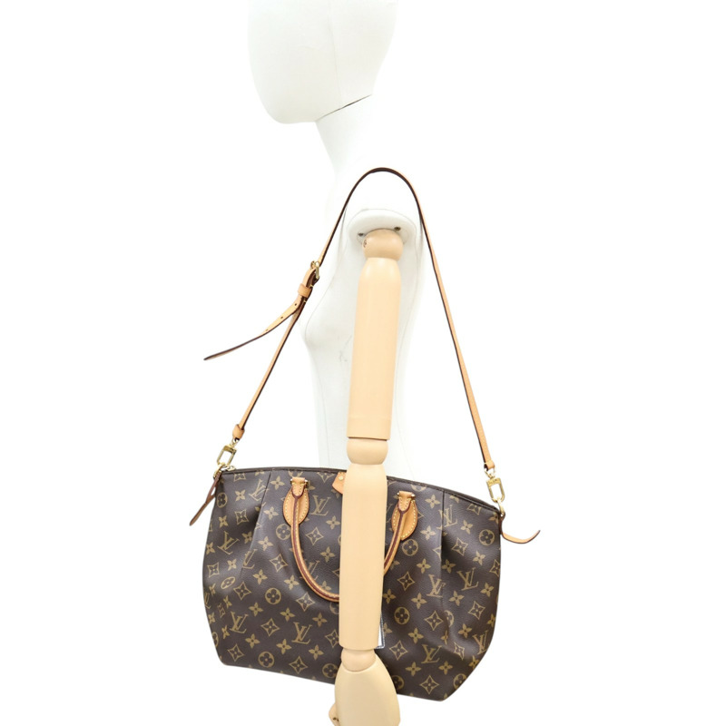 棕色 原花帆布 Turenne MM 兩用包【LOUIS VUITTON LV 路易威登】 M48814-6