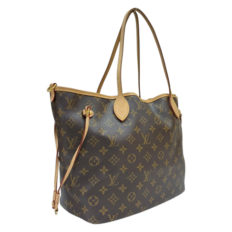 棕色 原花帆布 Neverfull Bandouliere Inside Out MM 兩用包【LOUIS VUITTON LV 路易威登】 M12096-1