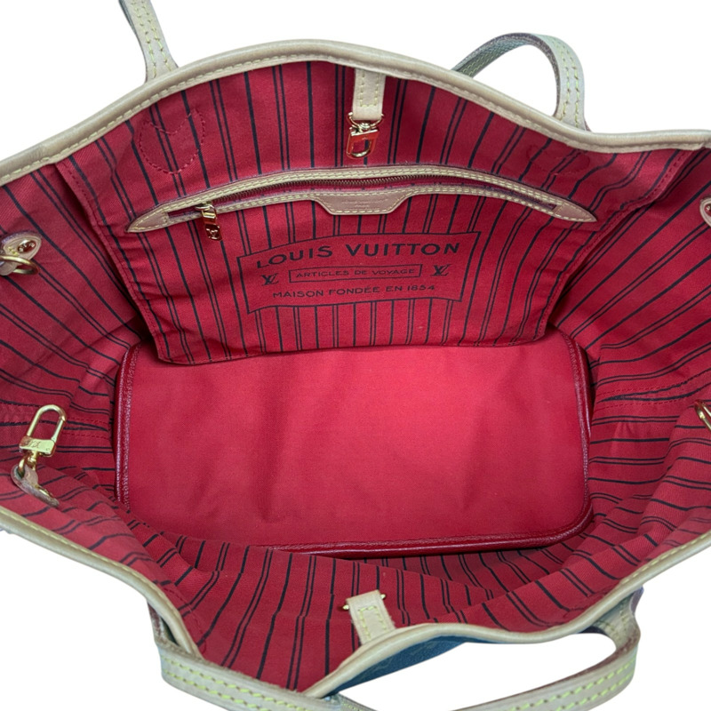 棕色 原花帆布 Neverfull Bandouliere Inside Out MM 兩用包【LOUIS VUITTON LV 路易威登】 M12096-2