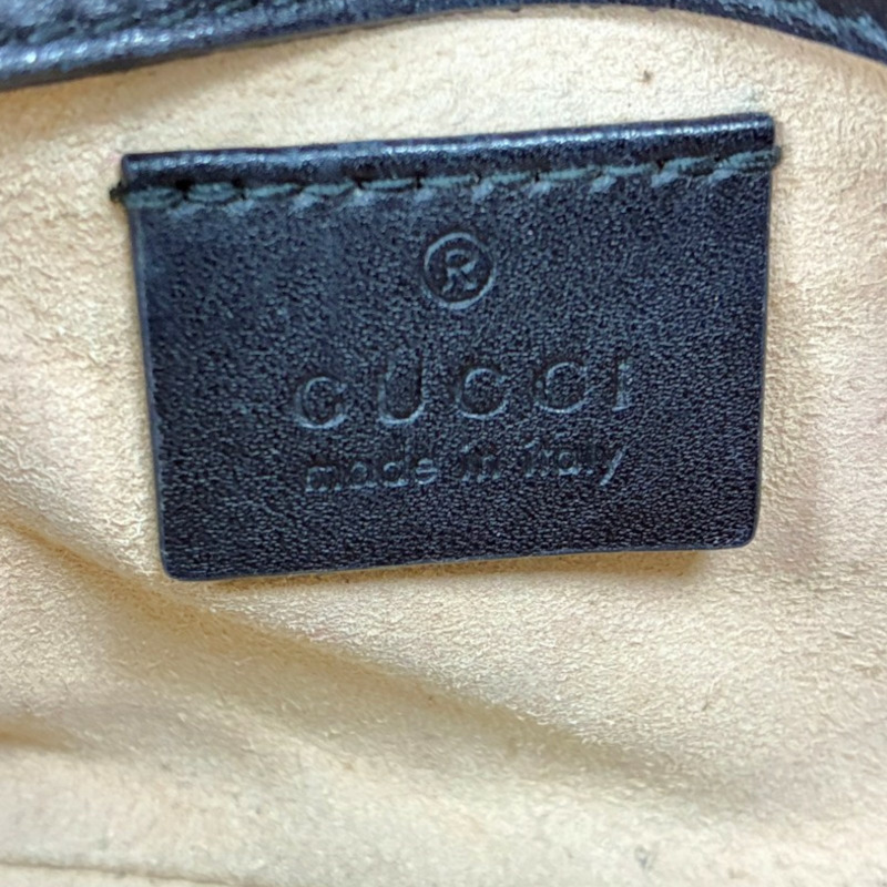 黑色 牛皮 GG Marmont Mini Chain 肩背包【GUCCI 古馳】 476433-3