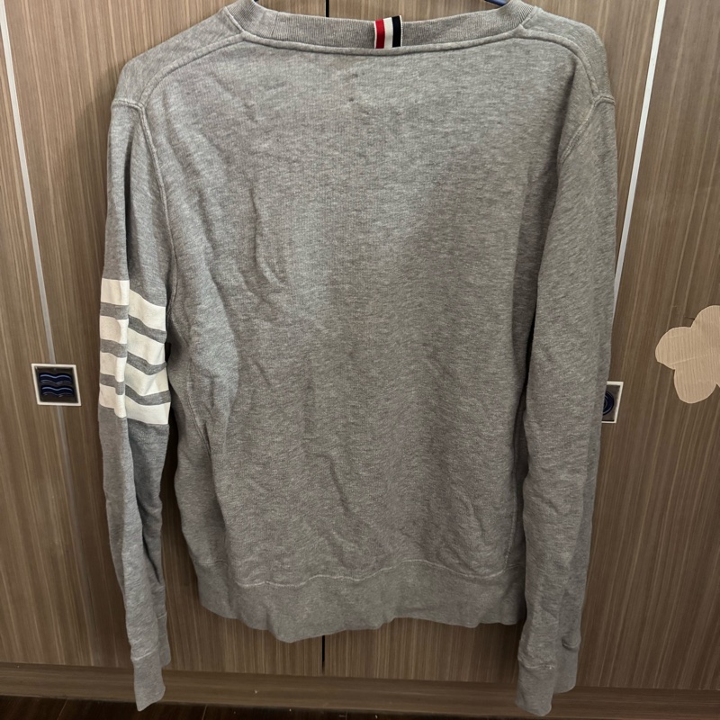 【穿不下含淚割愛】Thom Browne 經典 4-Bar 灰色衛衣 2號 (M碼) 100%正品/附Legit驗證書-2
