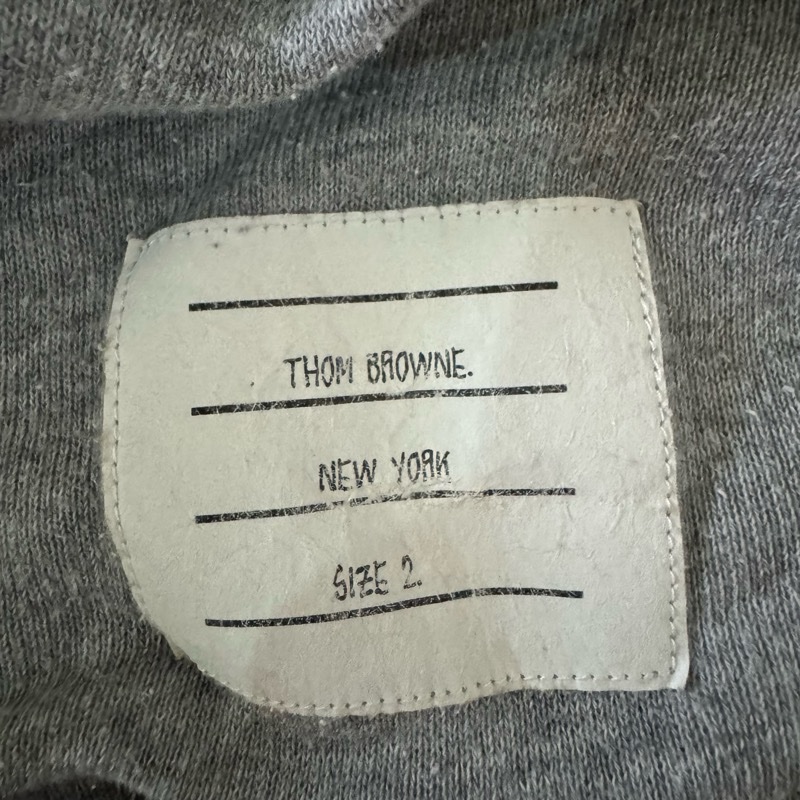 【穿不下含淚割愛】Thom Browne 經典 4-Bar 灰色衛衣 2號 (M碼) 100%正品/附Legit驗證書-4