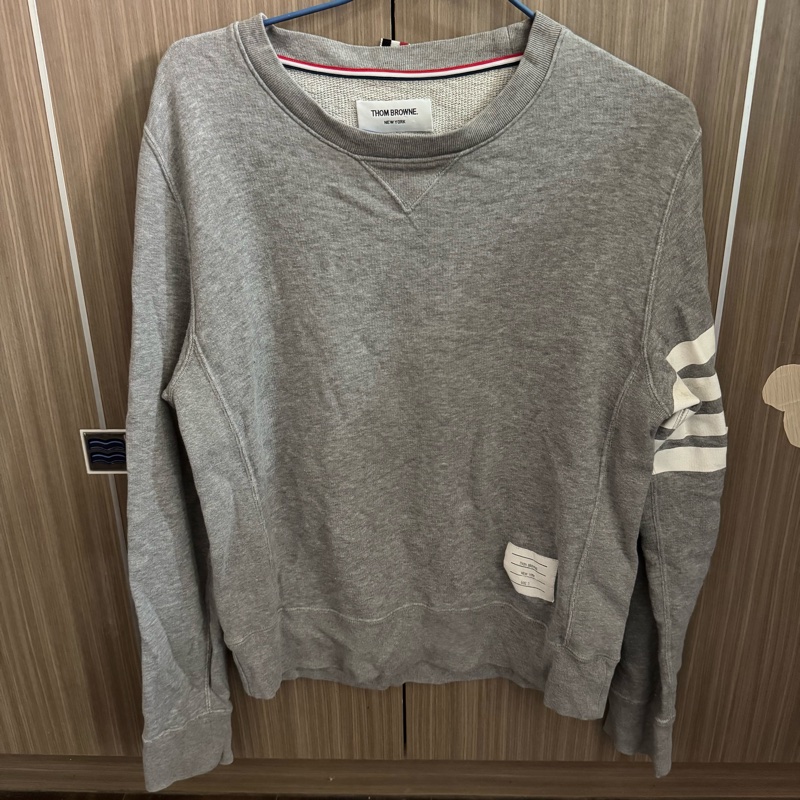 【穿不下含淚割愛】Thom Browne 經典 4-Bar 灰色衛衣 2號 (M碼) 100%正品/附Legit驗證書-5