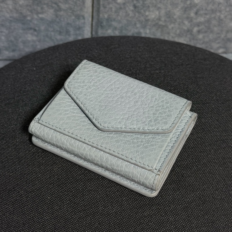 Maison Margiela 灰藍色三折短夾-7
