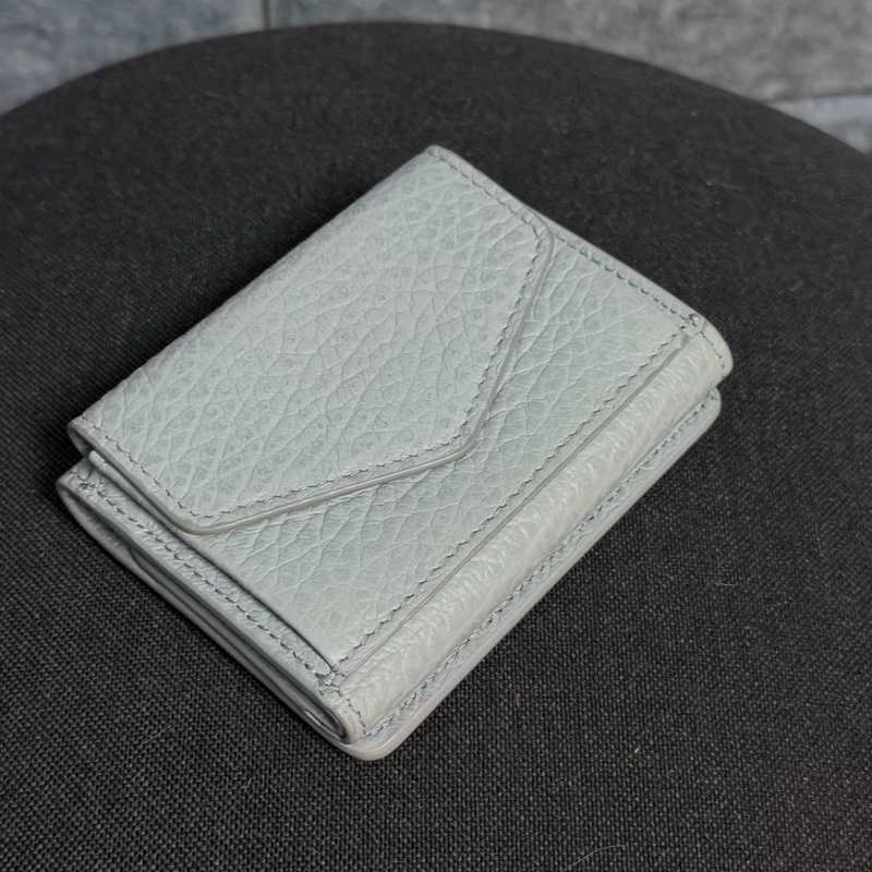 Maison Margiela 灰藍色三折短夾-10
