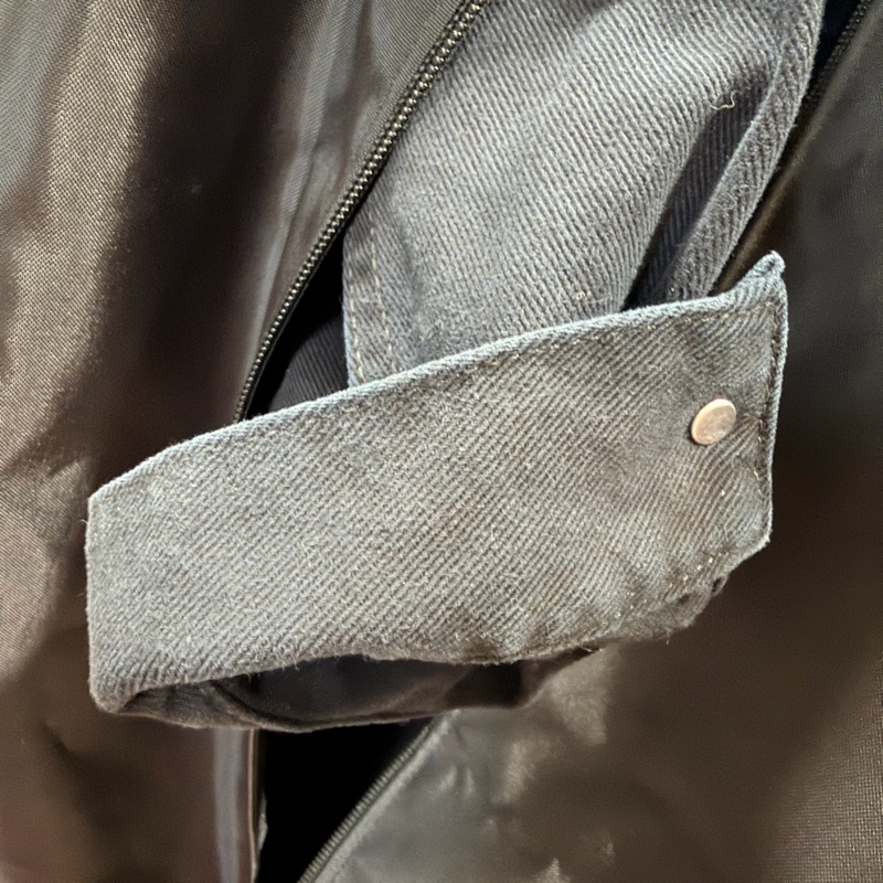 Balenciaga 黑色膠帶牛仔外套-22