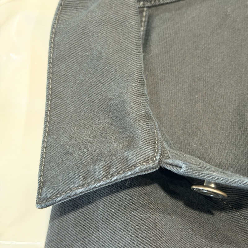 Balenciaga 黑色膠帶牛仔外套-27