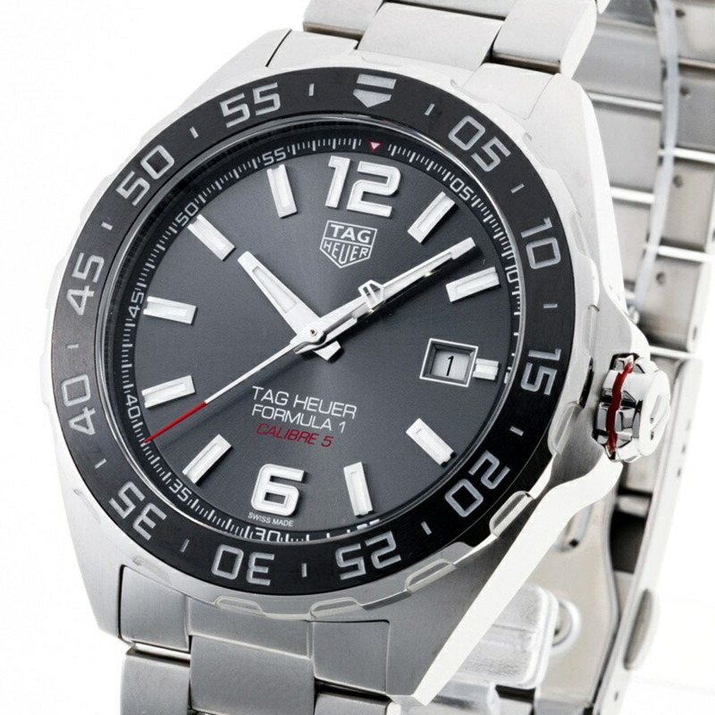TAG Heuer Formula 1 Date WAZ2011.BA0842 灰色自動腕錶-1