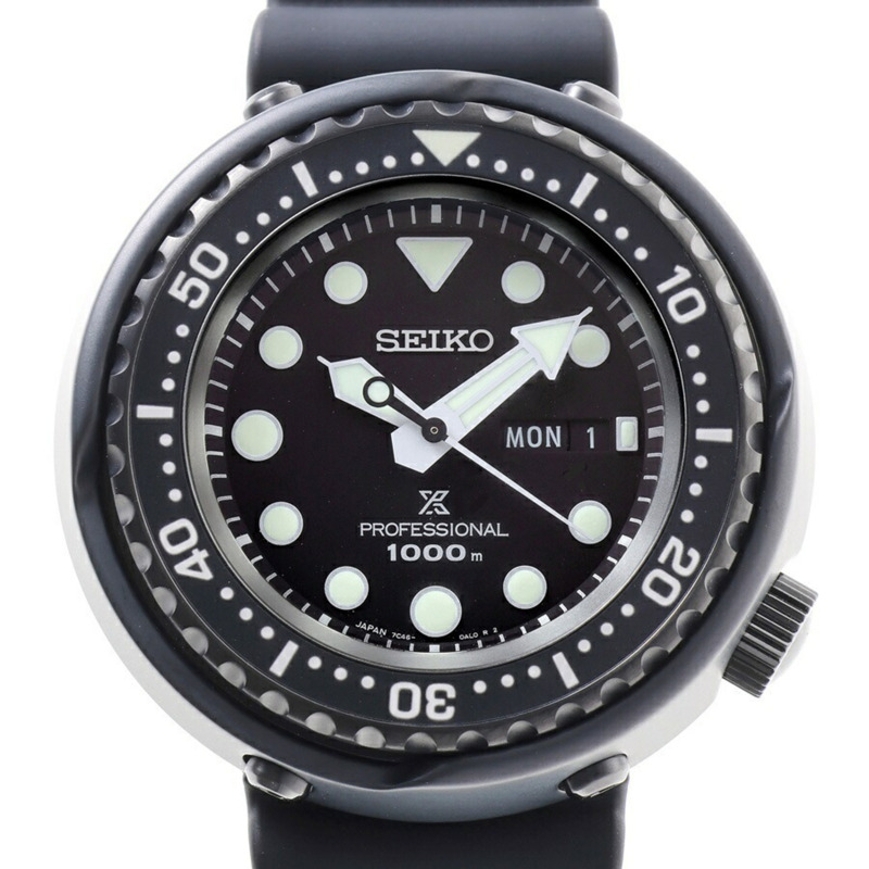 精工 Prospex Marine Master Professional SBBN047 7C46-0AP0 黑色石英錶-0