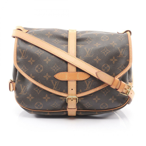 路易威登 Saumur 30 肩斜背包 M42256 Monogram 帆布 二手 LV