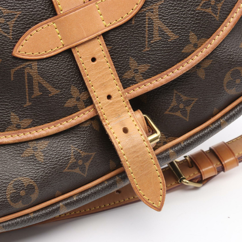 路易威登 Saumur 30 肩斜背包 M42256 Monogram 帆布 二手 LV-9