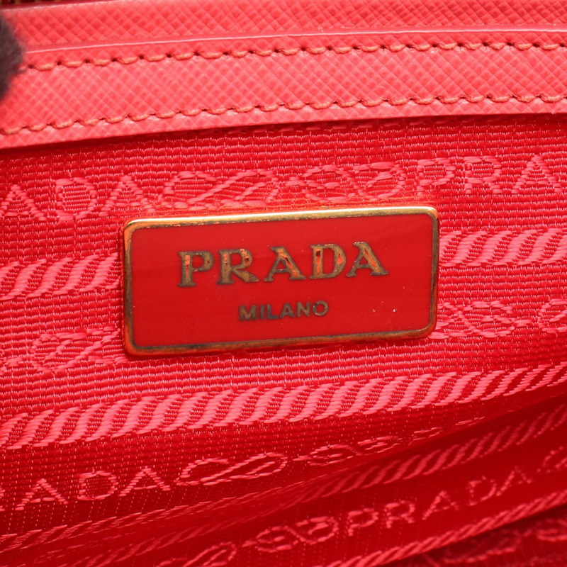 PRADA SAFFIANO LUX Galleria 肩背斜背包 BN2316 皮革 粉紅色 二手-3