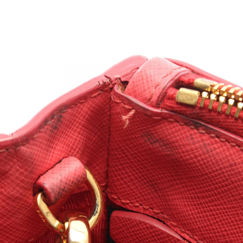PRADA SAFFIANO LUX Galleria 肩背斜背包 BN2316 皮革 粉紅色 二手-4