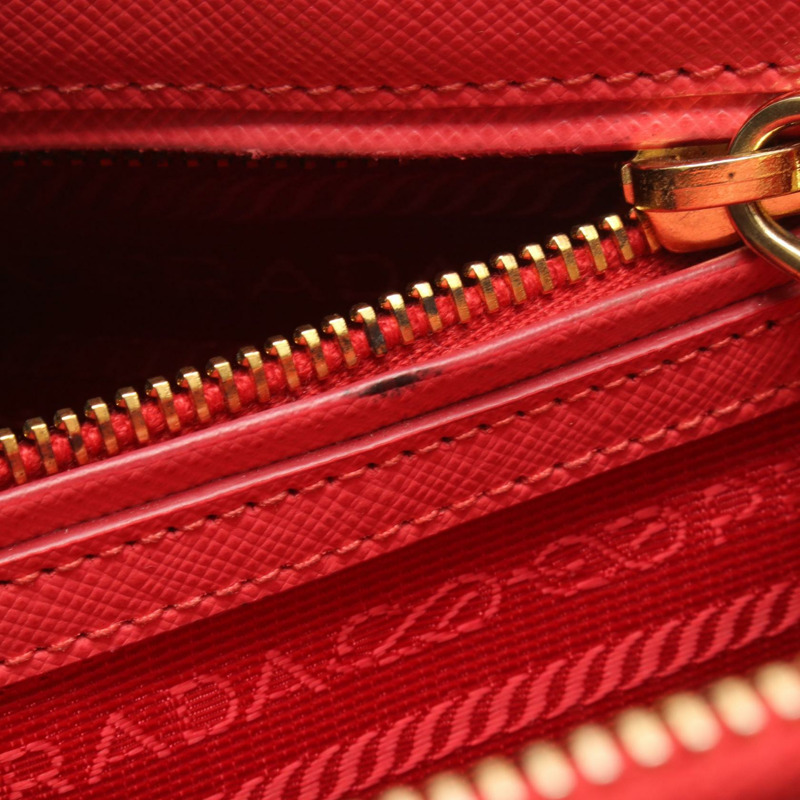 PRADA SAFFIANO LUX Galleria 肩背斜背包 BN2316 皮革 粉紅色 二手-9