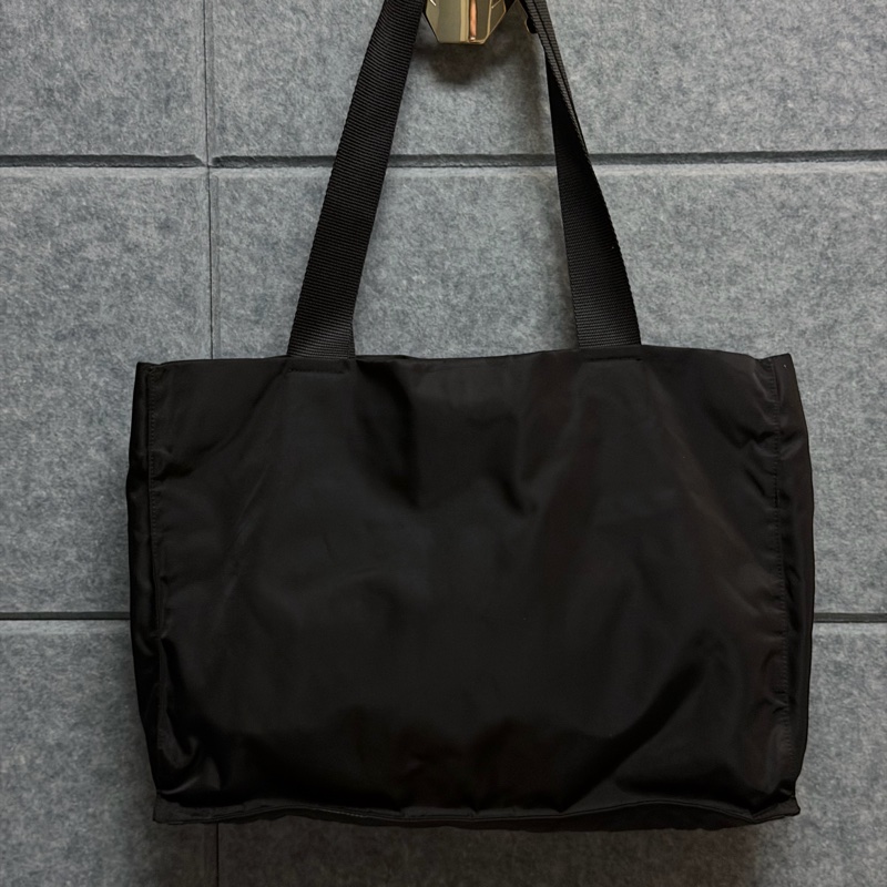PRADA 尼龍托特包 黑色-6