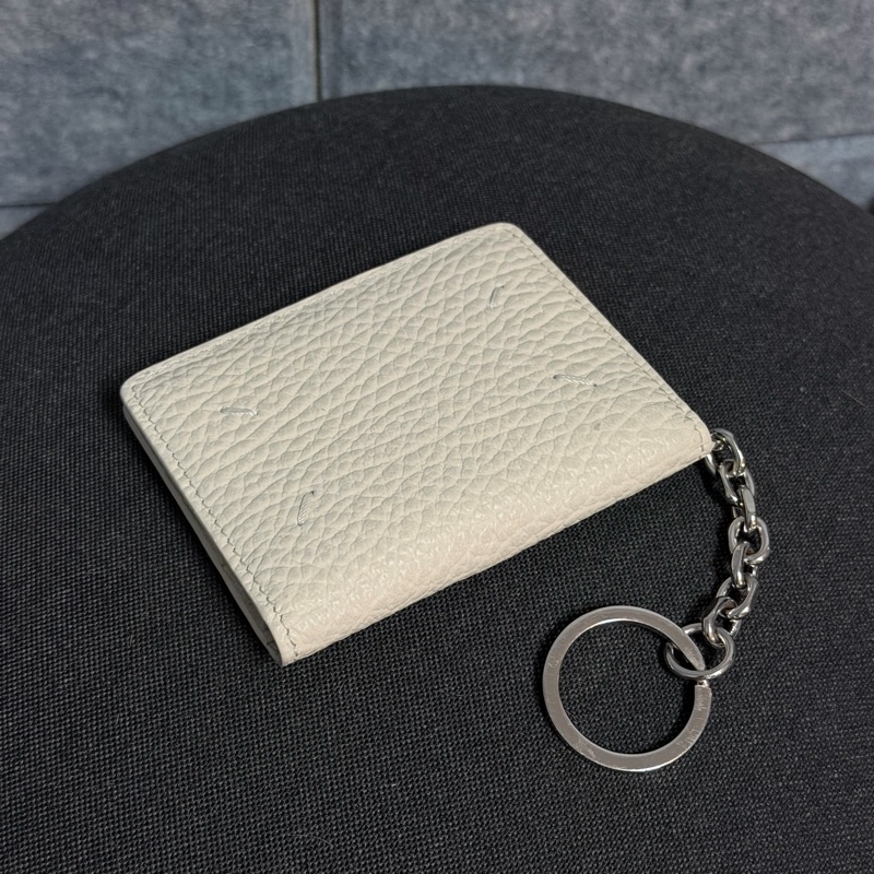Maison Margiela 四縫線卡夾鑰匙圈 米白色 近全新-2