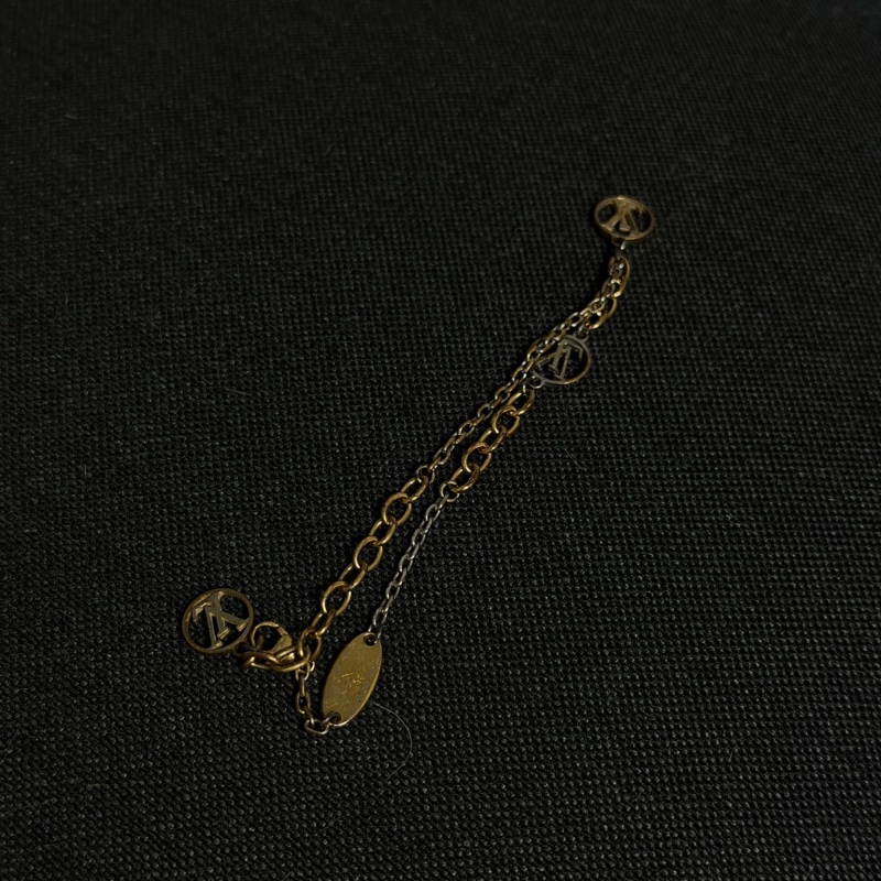 Louis Vuitton 經典Logo 手鍊(金色)-5