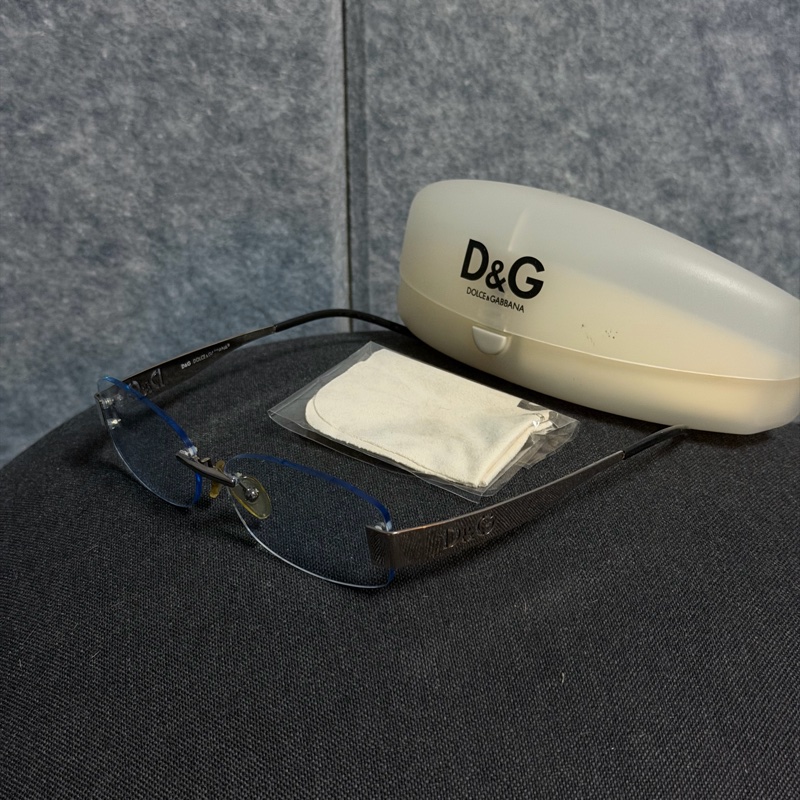 D&G 無框眼鏡（銀框） 近全新-1