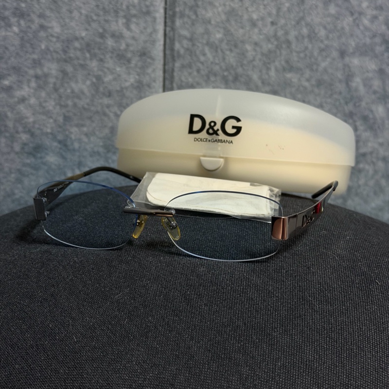 D&G 無框眼鏡（銀框） 近全新-3