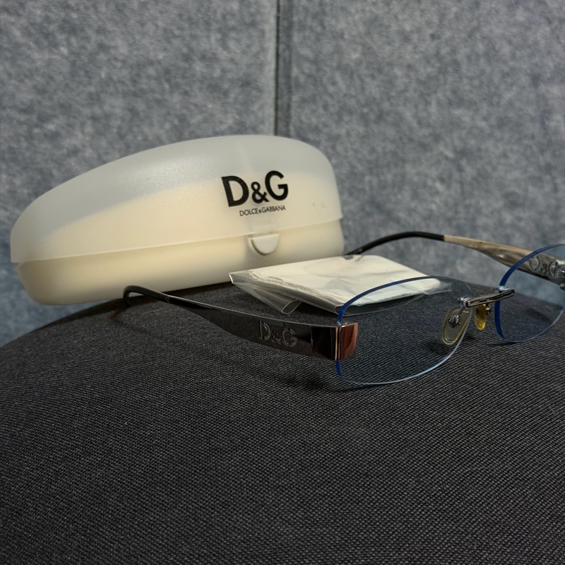 D&G 無框眼鏡（銀框） 近全新-5