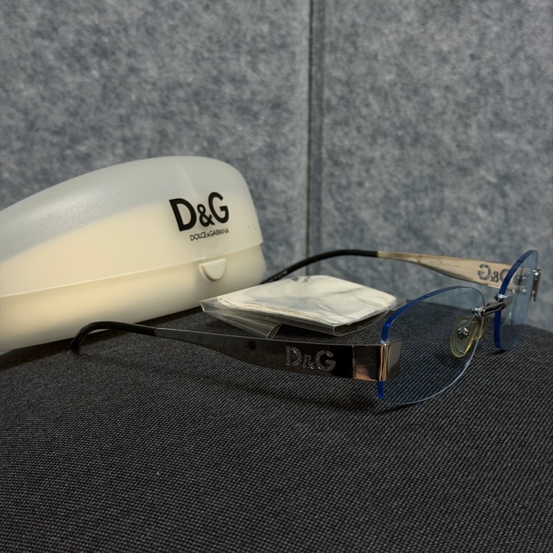D&G 無框眼鏡（銀框） 近全新-6