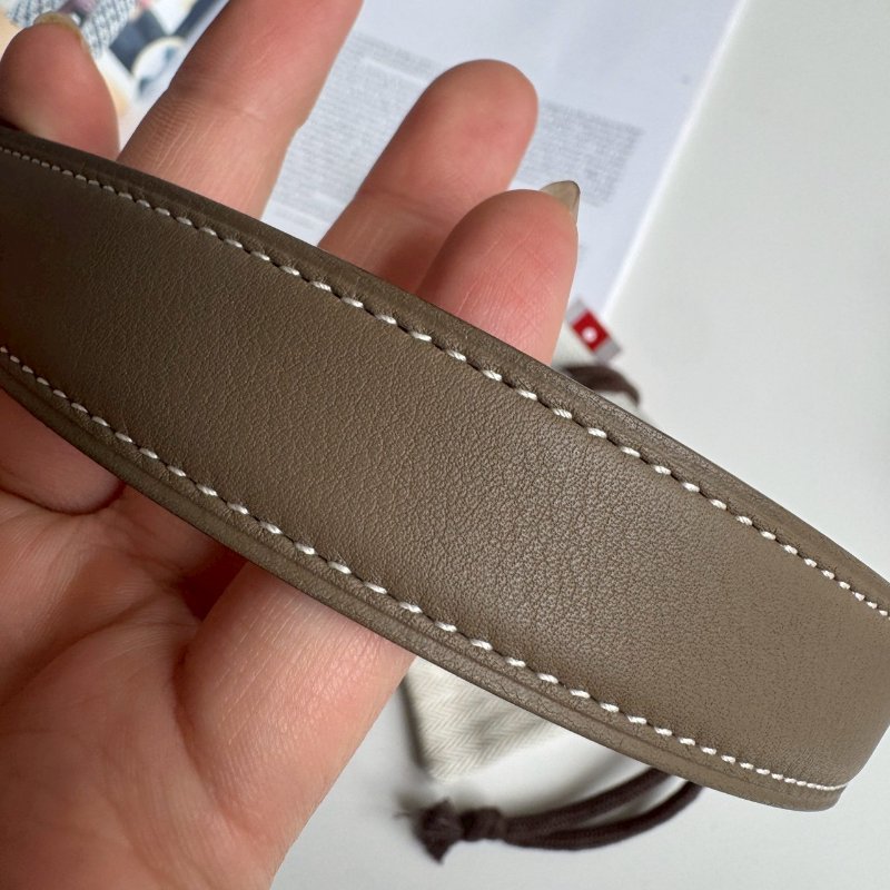 💥全新商品💥 Hermes 大象灰銀釦H 75公分皮帶-3