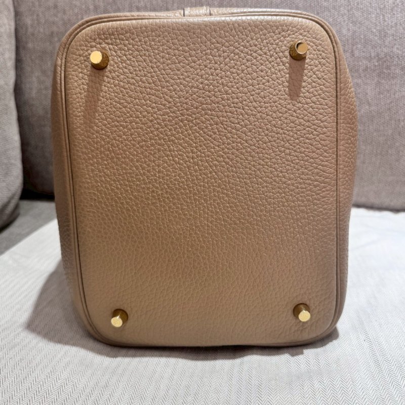 HERMES PicotinLock 22 風衣灰金釦-5