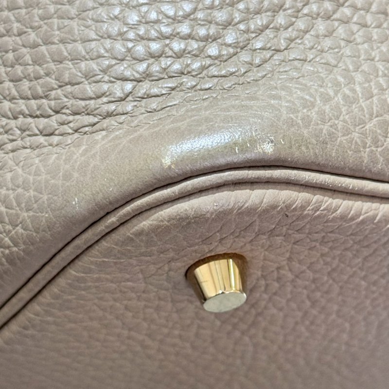HERMES PicotinLock 22 風衣灰金釦-9