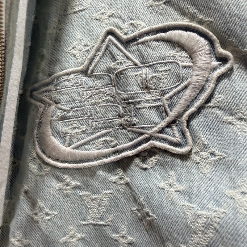 LV x NBA 聯名 連帽牛仔外套-3