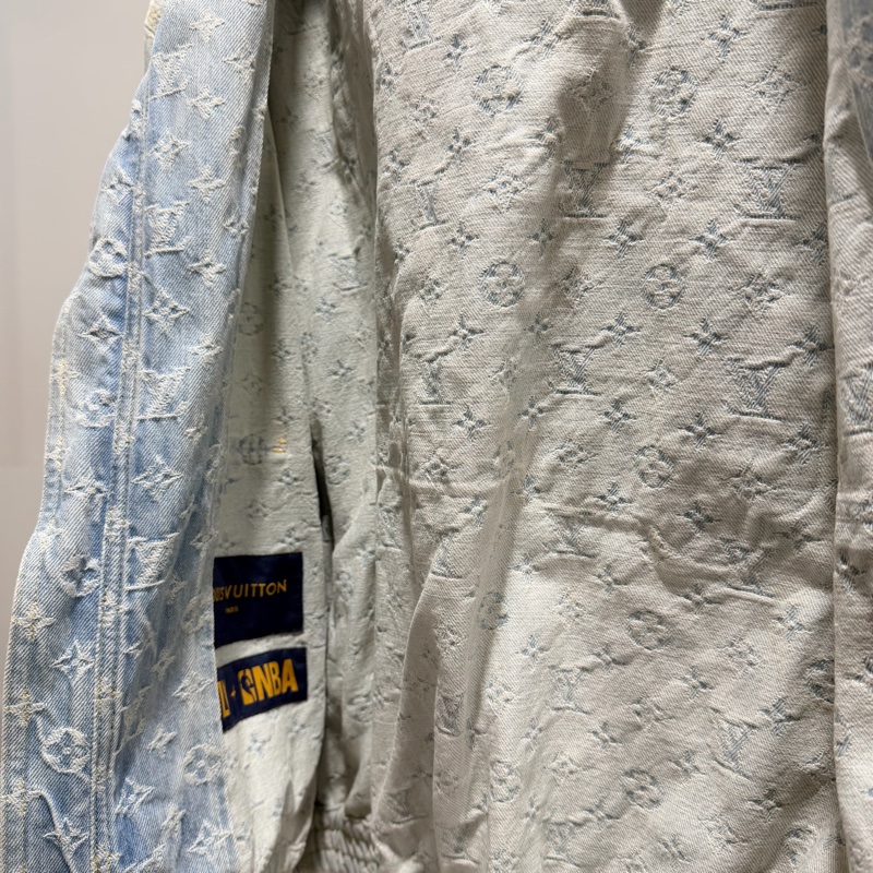 LV x NBA 聯名 連帽牛仔外套-5