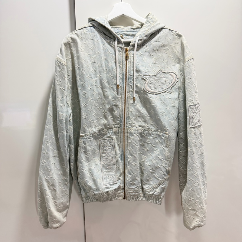 LV x NBA 聯名 連帽牛仔外套-10