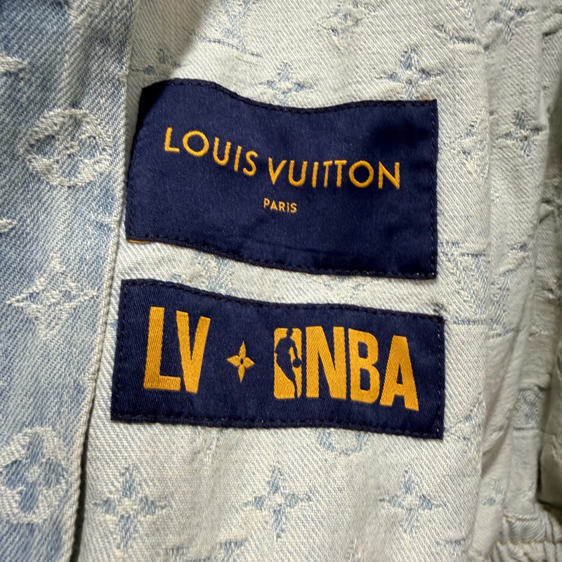 LV x NBA 聯名 連帽牛仔外套-12