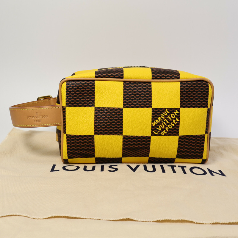 LOUIS VUITTON Damier Pop Locker Dopp Kit Toilet Pouch手拿包-9