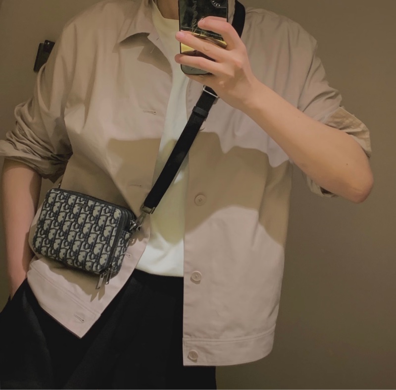 DIOR 經典老花雙層拉鍊相機包斜背包🖤-2