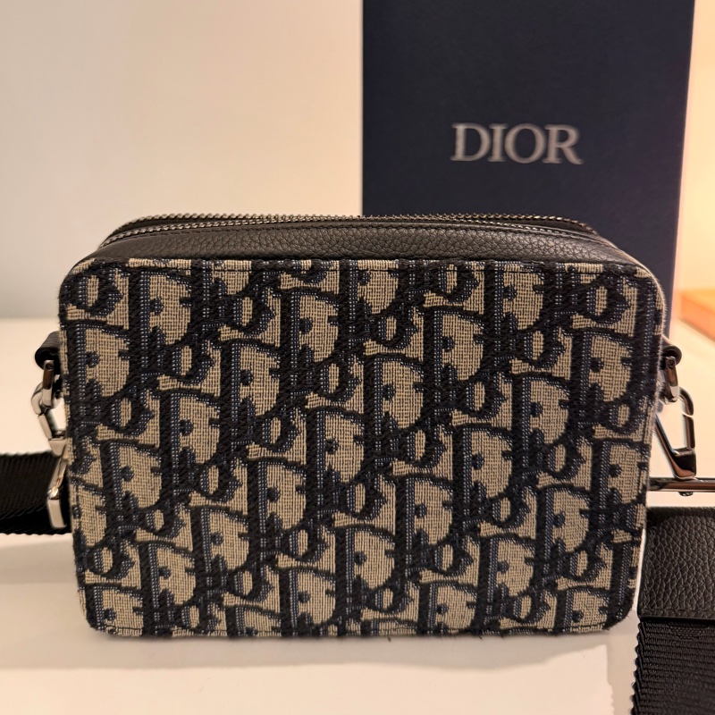 DIOR 經典老花雙層拉鍊相機包斜背包🖤-6