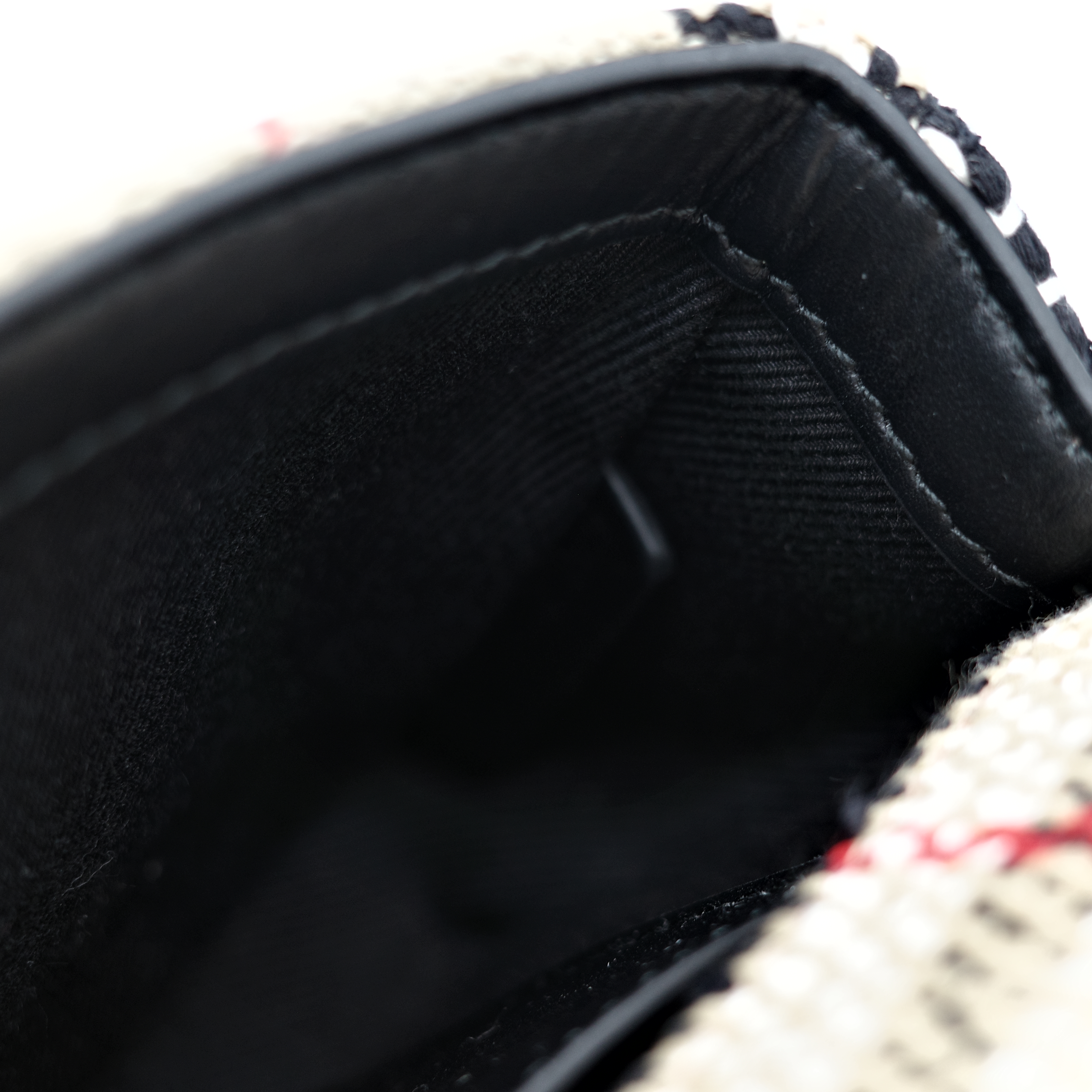 BURBERRY Lola TB LOGO mini 拼色格紋毛呢包 鍊條 斜背包-13
