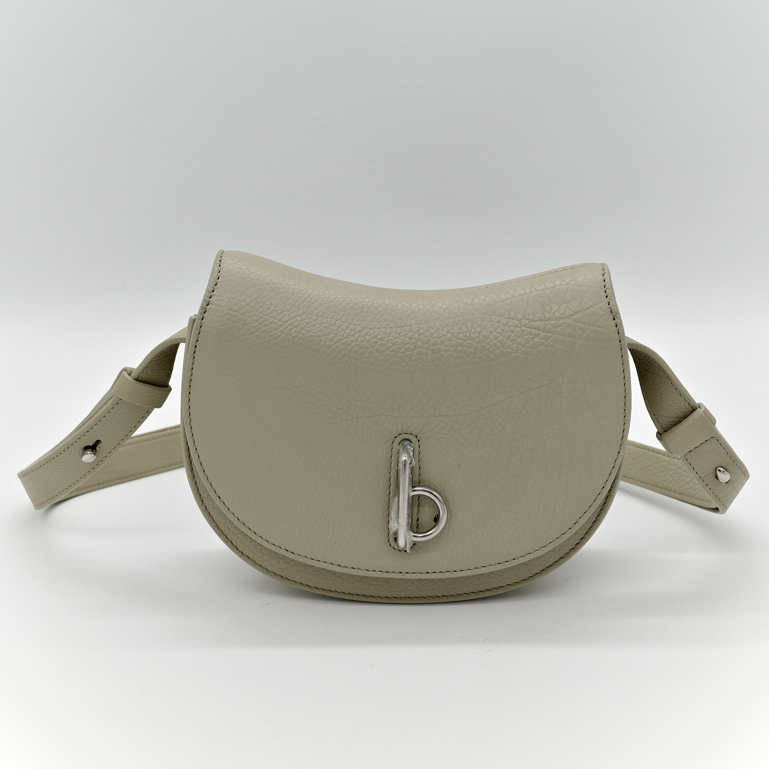BURBERRY 米棕色 馬鞍包 肩背包-1